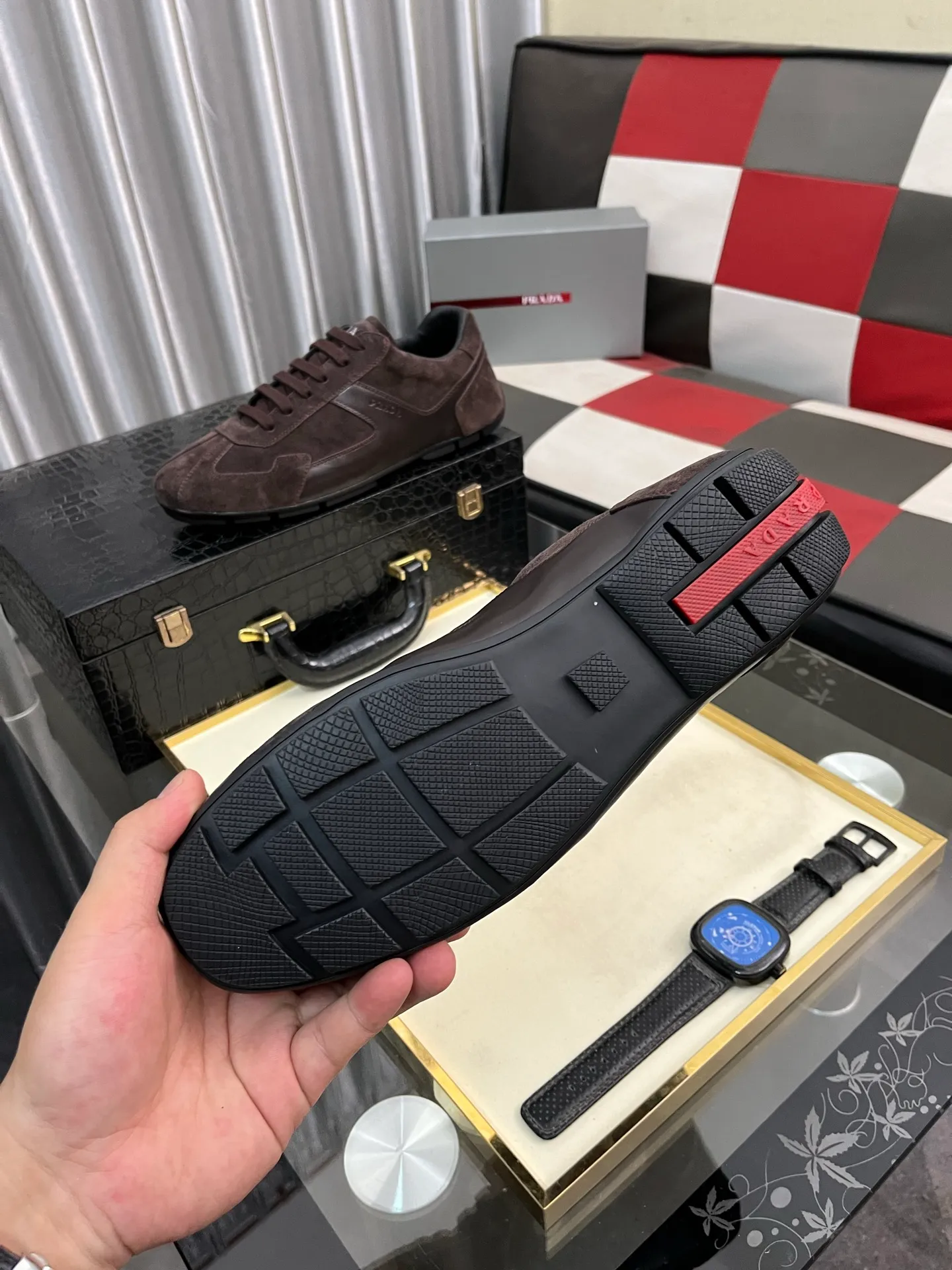 Men's men's shoes 💰458⌚️⌚️prada: New casual shoes for spring and summer, sports sneakers, fabric: imported cowhide, lining: original lining, sole: original sole, size: 38-443️⃣colors available